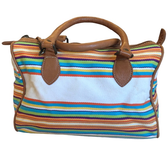 Unisa Canvas Bright Striped Bag - Picture 7 of 13